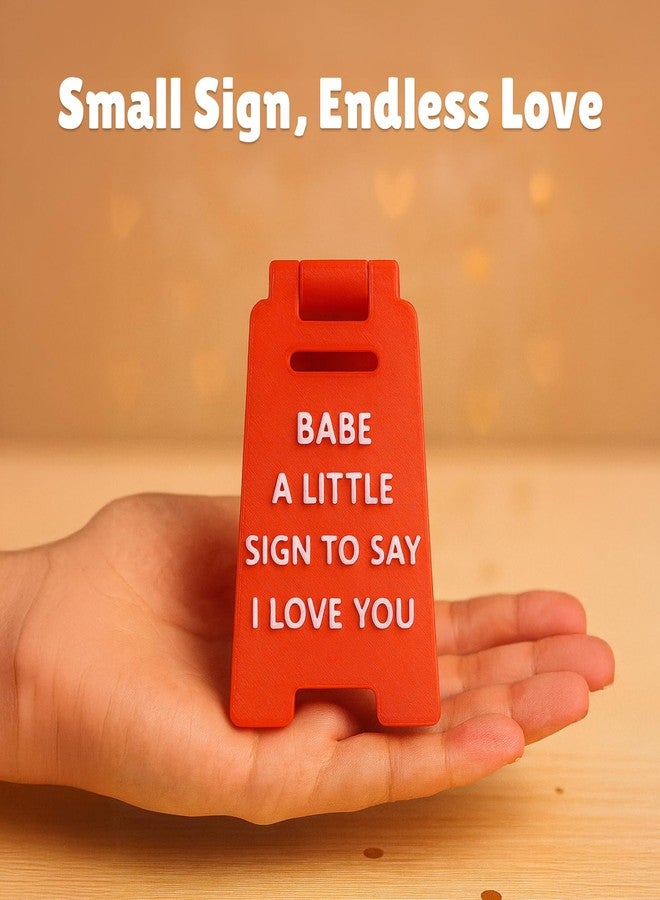 Fun-Plus I Love You Babe Mini Sign - A Thoughtful Gift - Sentimental Desk Decor with Card & Envelope - Birthday, Christmas or Everyday Appreciation Gift - Image 5